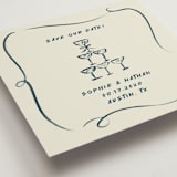 "Champagne Bow" - Save the Dates in Champagne by Adelyn T. - Detail