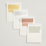 "Champagne Bow" - Save the Dates in Champagne by Adelyn T. - Envelope Liner Options