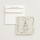 "Champagne Bow" - Save the Dates in Champagne by Adelyn T. - Save the Date with Envelope