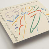 "Vibrant Togetherness" - Save the Dates in Chroma by Zove Ahhh - Detail