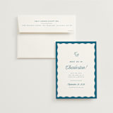 "Meet us" - Save the Dates in Ocean by Kelly Schmidt - Save the Date with Envelope