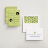 "communiqué" - Save the Dates in Chartreuse by Jennifer Lew - Assembled