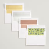 "communiqué" - Save the Dates in Chartreuse by Jennifer Lew - Envelope Liner Options