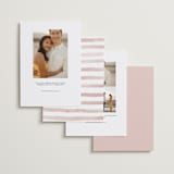 "First Love" - Save the Dates in Blush by Pixel and Hank - Back of Card Options