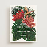"Tropical Bouquet" - Save the Dates in Basil by Elly - Front