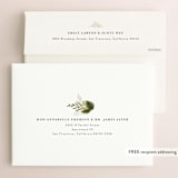 "Enchanted Greenery" - Save the Dates in Frost by Susan Moyal - FREE Recipient Addressing