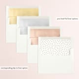 "Enchanted Greenery" - Save the Dates in Frost by Susan Moyal - Envelope Liner Options