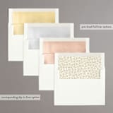 "Organic Florals" - Save the Dates in Porcelain by Susan Moyal - Envelope Liner Options