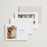 "Name Frame" - Save the Dates in Bone by Sandra Picco Design - Back of Card Options