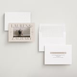 "Name Frame" - Save the Dates in Bone by Sandra Picco Design - Assembled