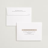 "Name Frame" - Save the Dates in Bone by Sandra Picco Design - FREE Recipient Addressing
