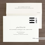 "This Modern Love" - Save the Dates in Onyx by Chryssi Tsoupanarias - FREE Recipient Addressing