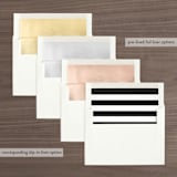 "This Modern Love" - Save the Dates in Onyx by Chryssi Tsoupanarias - Envelope Liner Options