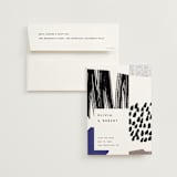 "Graphic" - Save the Dates in Cobalt by Sumak Studio - Save the Date with Envelope