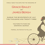 "Journey Together" - Save the Dates in Buttercream by Letter19Design - Detail