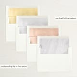 "A Date" - Save the Dates in Ink by lulu and isabelle - Envelope Liner Options