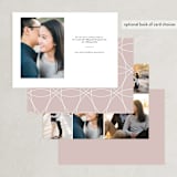 "A love date" - Save the Dates in Blush by Sejal Banker - Back of Card Options