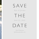 "Modern Date" - Save the Dates in Noir by Waldo Press - Detail
