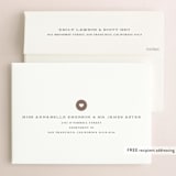 "Stamped Heart" - Save the Dates in Mocha by Stacey Meacham - FREE Recipient Addressing