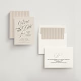 "Mirin" - Save the Dates in Linen by Kate Ahn - Assembled