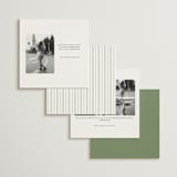 "Chic Script" - Save the Dates in Garden by Kelly Schmidt - Back of Card Options