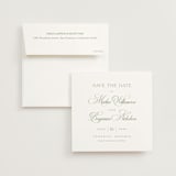 "Chic Script" - Save the Dates in Garden by Kelly Schmidt - Save the Date with Envelope