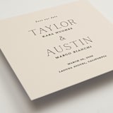 "In Love" - Save the Dates in Linen by Vanessa Doyle - Detail