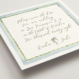 "Alento" - Save the Dates in Celeste by Pati Cascino - Detail
