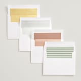 "Palm Monogram" - Save the Dates in Leaf by Olivia Raufman - Envelope Liner Options