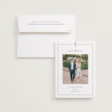 "Palm Monogram" - Save the Dates in Leaf by Olivia Raufman - Save the Date with Envelope
