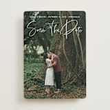 "Natural Script" - Save the Dates in Moonstone by Nicole Barreto - Front
