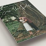 "Natural Script" - Save the Dates in Moonstone by Nicole Barreto - Detail