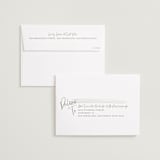 "Natural Script" - Save the Dates in Moonstone by Nicole Barreto - FREE Recipient Addressing