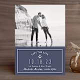 "Down by the Sea" - Save the Dates in Marine by Sandra Picco Design - Front