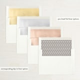 "Prescott" - Save the Dates in Cotton by Roxy Cervantes - Envelope Liner Options
