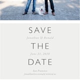 "Modern Date" - Save the Dates in Storm by Waldo Press - Detail