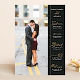 "Our Timeline" - Save the Dates in Onyx by Jessie Steury - Front