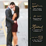 "Our Timeline" - Save the Dates in Onyx by Jessie Steury - Detail