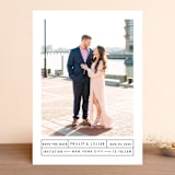 "Between the Lines" - Save the Dates in Blazer by Fine and Dandy Paperie - Front
