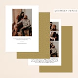 "Statement" - Save the Dates in Caramel by Lauren Chism - Back of Card Options