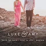 "Genteel" - Save the Dates in Mist by Sarah Curry - Detail