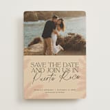 "Destination Dream" - Save the Dates in Sand by Inkblot Design - Front