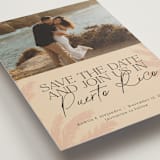 "Destination Dream" - Save the Dates in Sand by Inkblot Design - Detail