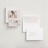 "Overlapping" - Save the Dates in Linen by Kelly Schmidt - Assembled