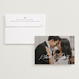 "Lovely Day" - Save the Dates in Pearl by Lea Delaveris - Save the Date with Envelope