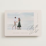 "Posted" - Save the Dates in Cream by Lori Wemple - Front