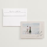 "Posted" - Save the Dates in Cream by Lori Wemple - Save the Date with Envelope