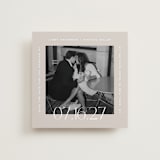 "Square Frame Text" - Save the Dates in Latte by Camille Robinson - Front