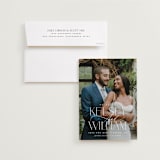 "L'amour" - Save the Dates in Pearl by Brooke Chandler - Save the Date with Envelope