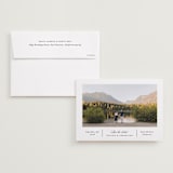"Simple Columns" - Save the Dates in Alabaster by Erica Krystek - Save the Date with Envelope